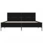 Preview: Bettgestell Schwarz 120x190 cm Holzwerkstoff und Metall