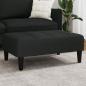 Preview: ARDEBO.de - Fußhocker Schwarz 77x55x31 cm Samt