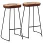 Preview: ARDEBO.de - Barhocker 2 Stk. Dunkelbraun 44x37,5x78 cm