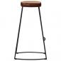Preview: Barhocker 2 Stk. Dunkelbraun 44x37,5x78 cm