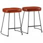 Preview: ARDEBO.de - Barhocker 2 Stk. Dunkelbraun 40x29,5x53 cm