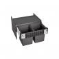 Preview: ARDEBO.de Blanco Select II Compact 60/2 Abfallsammler, 2x 17L Eimer, grau (526207)