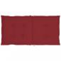 Preview: Gartenstuhlauflagen für Niedriglehner 6 Stk. Weinrot 100x50x3cm