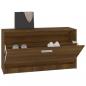 Preview: Schuhbank Braun Eichen-Optik 80x24x45 cm Holzwerkstoff