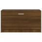 Preview: Schuhbank Braun Eichen-Optik 80x24x45 cm Holzwerkstoff