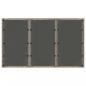 Preview: Gartentisch mit Glasplatte Grau 150x90x75 cm Poly Rattan