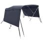 Preview: 3-Bow Bimini-Top mit Seitenteilen 183x(154-167)x137 cm