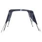 Preview: 3-Bow Bimini-Top mit Seitenteilen 183x(154-167)x137 cm