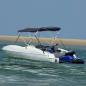 Preview: ARDEBO.de - 4-Bow Bimini-Top mit Seitenteilen 243x(185-198)x137 cm