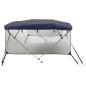 Preview: 3-Bow Bimini-Top mit Mesh-Seitenteilen 183x(170-182)x137 cm
