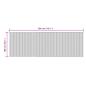 Preview: Teppich Rechteckig Dunkelbraun 100x300 cm Bambus