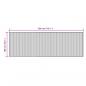 Preview: Teppich Rechteckig Grau 100x300 cm Bambus