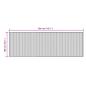 Preview: Teppich Rechteckig Braun 100x300 cm Bambus