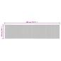 Preview: Teppich Rechteckig Grau 100x400 cm Bambus