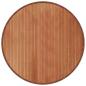 Preview: Teppich Rund Braun 100 cm Bambus