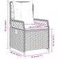 Preview: Gartensessel 2 Stk. Verstellbar Beige Poly Rattan