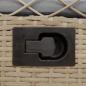 Preview: Gartensessel 2 Stk. Verstellbar Beige Poly Rattan