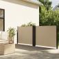 Preview: ARDEBO.de - Seitenmarkise Ausziehbar Beige 140x1000 cm