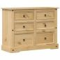 Preview: Kommode Corona 120x48x91 cm Massivholz Kiefer