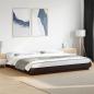 Preview: Bettgestell Schwarz 180x200 cm Holzwerkstoff