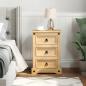 Preview: Nachttisch Corona 45x35x64 cm Massivholz Kiefer