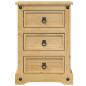 Preview: Nachttisch Corona 45x35x64 cm Massivholz Kiefer