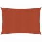 Preview: ARDEBO.de - Sonnensegel 160 g/m² Rechteckig Terrakottarot 3,5x4,5 m HDPE