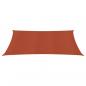 Preview: Sonnensegel 160 g/m² Rechteckig Terrakottarot 3,5x4,5 m HDPE