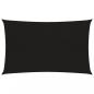 Preview: ARDEBO.de - Sonnensegel 160 g/m² Rechteckig Schwarz 6x8 m HDPE