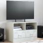 Preview: ARDEBO.de - TV-Schrank Weiß 67x39x44 cm Stahl