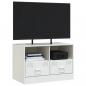 Preview: TV-Schrank Weiß 67x39x44 cm Stahl