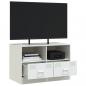 Preview: TV-Schrank Weiß 67x39x44 cm Stahl