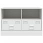 Preview: TV-Schrank Weiß 67x39x44 cm Stahl