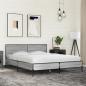 Preview: Bettgestell Grau Sonoma 160x200 cm Holzwerkstoff und Metall