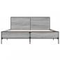 Preview: Bettgestell Grau Sonoma 160x200 cm Holzwerkstoff und Metall