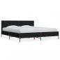 Preview: ARDEBO.de - Bettgestell Schwarz 180x200 cm Holzwerkstoff und Metall