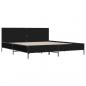 Preview: Bettgestell Schwarz 180x200 cm Holzwerkstoff und Metall