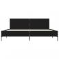 Preview: Bettgestell Schwarz 180x200 cm Holzwerkstoff und Metall