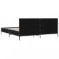 Preview: Bettgestell Schwarz 180x200 cm Holzwerkstoff und Metall