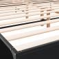 Preview: Bettgestell Schwarz 180x200 cm Holzwerkstoff und Metall