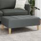 Preview: ARDEBO.de - Fußhocker Dunkelgrau 77x55x31 cm Stoff