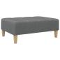 Preview: Fußhocker Dunkelgrau 77x55x31 cm Stoff