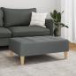Preview: Fußhocker Dunkelgrau 77x55x31 cm Stoff