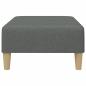 Preview: Fußhocker Dunkelgrau 77x55x31 cm Stoff