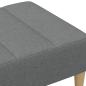 Preview: Fußhocker Dunkelgrau 77x55x31 cm Stoff