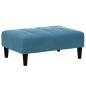 Preview: Fußhocker Blau 77x55x31 cm Samt