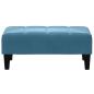 Preview: Fußhocker Blau 77x55x31 cm Samt