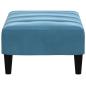 Preview: Fußhocker Blau 77x55x31 cm Samt