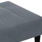 Preview: Fußhocker Dunkelgrau 77x55x31 cm Samt
