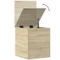 Preview: Truhe Sonoma-Eiche 40x42x46 cm Holzwerkstoff